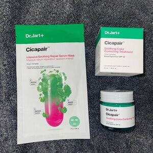 Dr. Jart+ Cicapair soothing color correcting cream & face mask